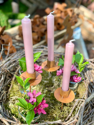 3er Set Kerzenhalter für Stabkerzen zum Einschrauben