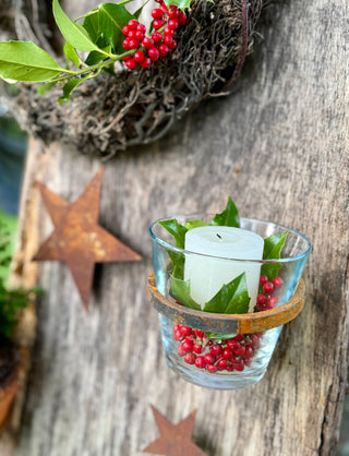 Blumentopfhalter zum Einschrauben mit passender Glasvase