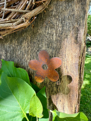 Blume Mini zum Einschrauben an Rickelpfahl, Zaun, Weinkiste & Co.