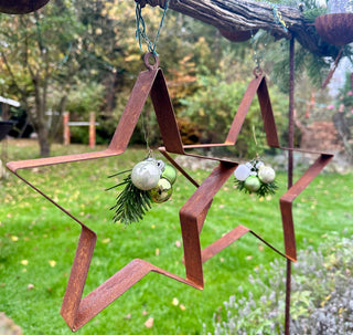 2er Set klein & groß - Stern zum Aufhängen