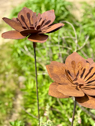 Gartenstecker Blume für Teelichter