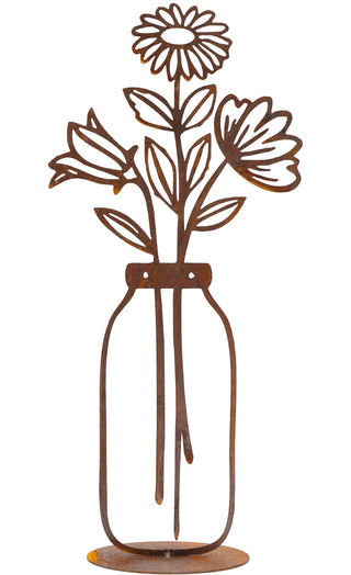 Blumenvase 'Frühling' auf Bodenplatte