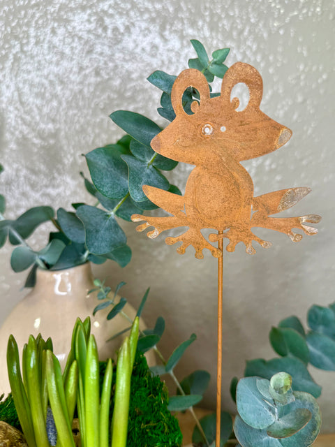 Frosch Blumenstecker