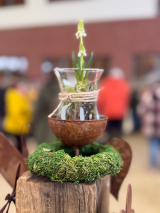 Schälchen zum Einschrauben (von oben) mit Glas / Kerzenglas