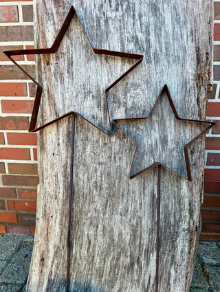 Stern aus Bandstahl als Gartenstecker -verschiedene Größen-