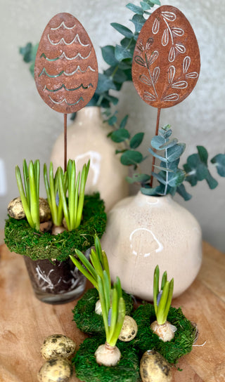 Ostereier Blumenstecker 2er Set