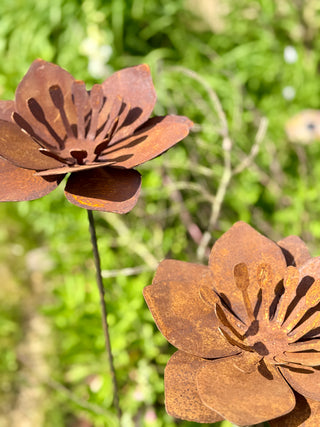 Gartenstecker Blume für Teelichter