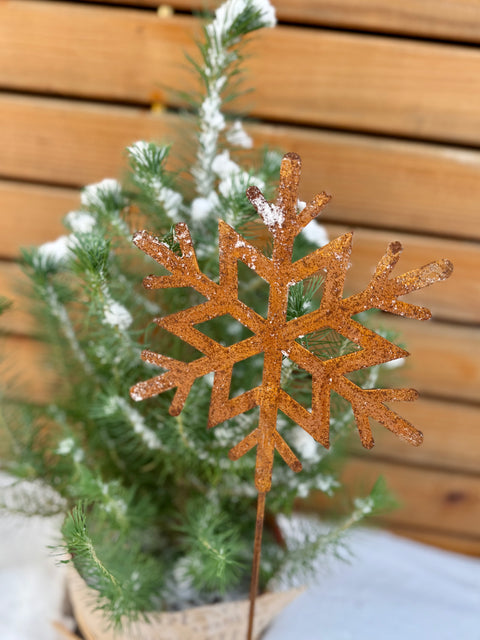 Schneekristall Blumenstecker