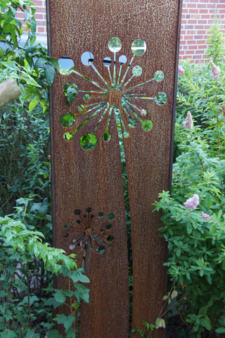 Sichtschutzelement 'Pusteblume mit Kreisen' (nur Abholung)