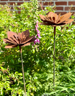 Gartenstecker Blume für Teelichter