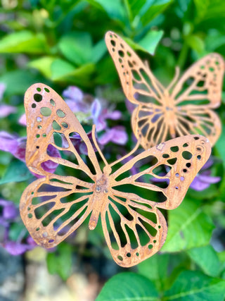 Schmetterling filigran, Gartenstecker