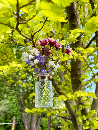 Hänge-Vase klein mit Ornamenten