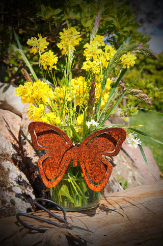 Schmetterling zum Anhängen an Kerzengläsern, Vasen, Blumentöpfen & Co.